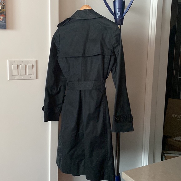 Banana Republic Black Trench Coat | Size S - Picture 2 of 3